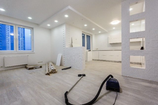 家居裝修清潔環境。